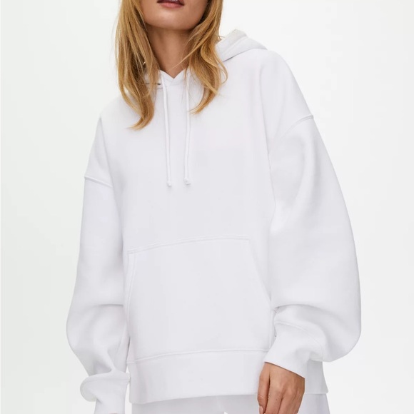 Aritiza white boyfriend hoodie - Picture 4 of 4